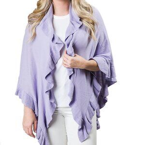 *NWT* Hepburn Triangle Ruffle Wrap Shawl